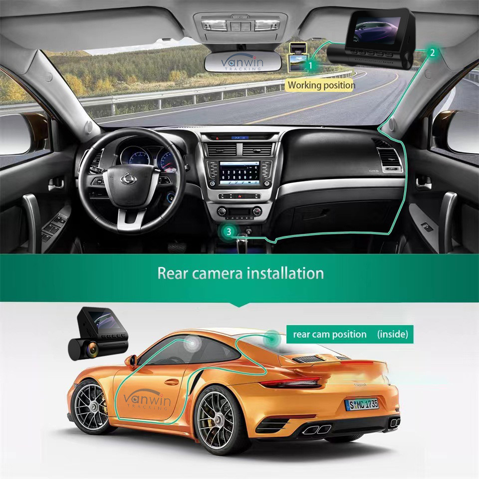 4K High Definition Image Driving Recorder 1080P Support WiFi GPS Taxi Recorder Camera