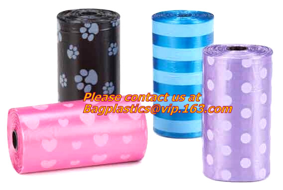 Environmental Protection Outdoor Dog Cleaning Waste Bag Pet Poop Bags pet waste bag, Pet Bag With Printing Pick Up Waste