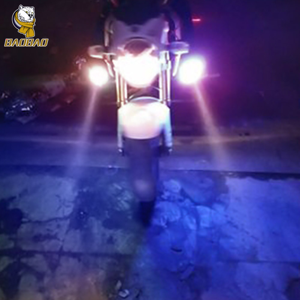 Angle Eye Mutiple Color Flash Universal Motorbike LED Spotlight