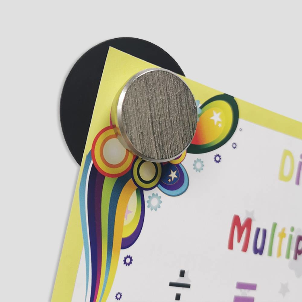 Magnet Removable Ferrous Nano Gel Pads Round Shape DIY Self Adhesive