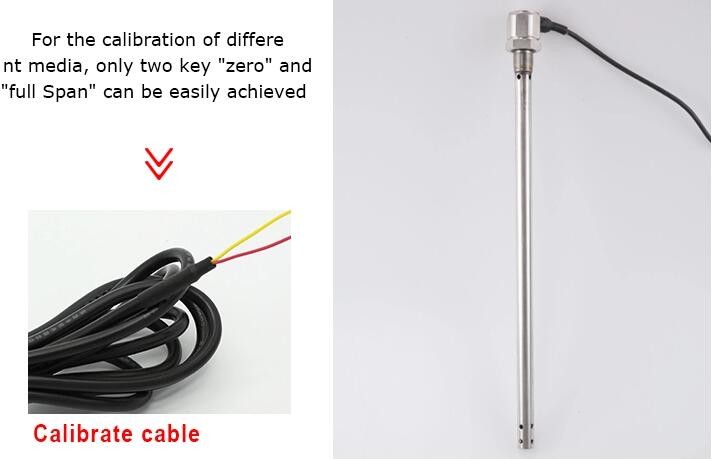 Waterproof IP68 CLS2 GPS Fuel Tank Level Sensor Cut Length Sensor 0.5-4.5V