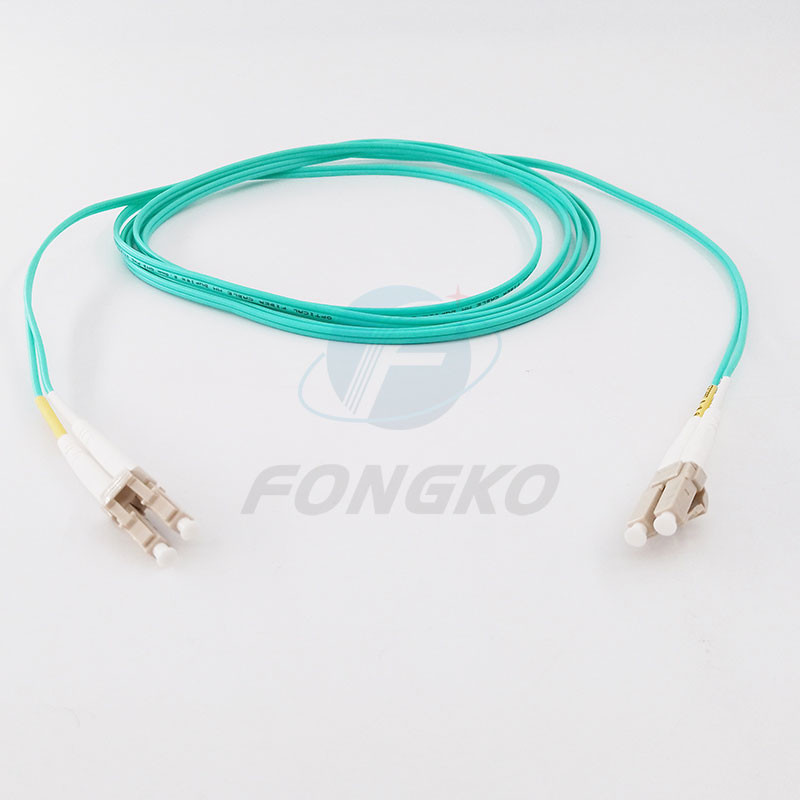 OM3 Optical Fiber Jumper , Optic Lc Network Patch Cord Ftth