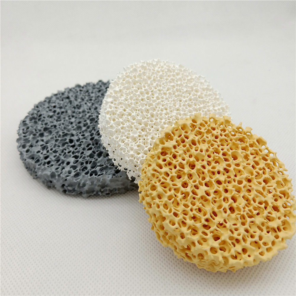 Porous Alumina Zirconium Oxide Silicon Carbide Foam Ceramic Filter Sheet