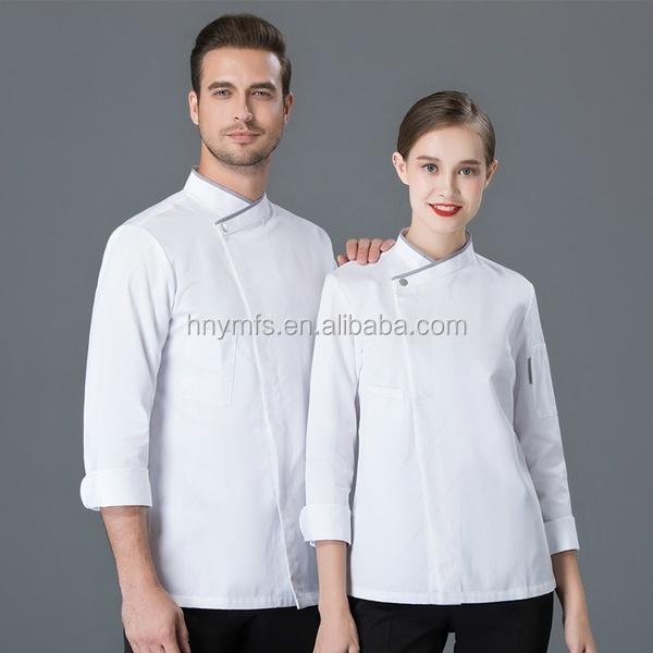 Personalized Customized Kitchen Chef Uniform Tops Anti Pilling Breathable