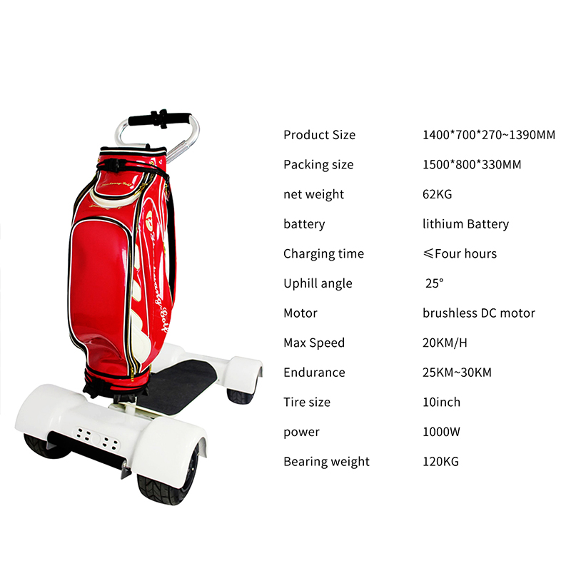 10 Inch Four Wheels Powerful Electric Scooter Electric Golf Scooter 1000w Dual Motor
