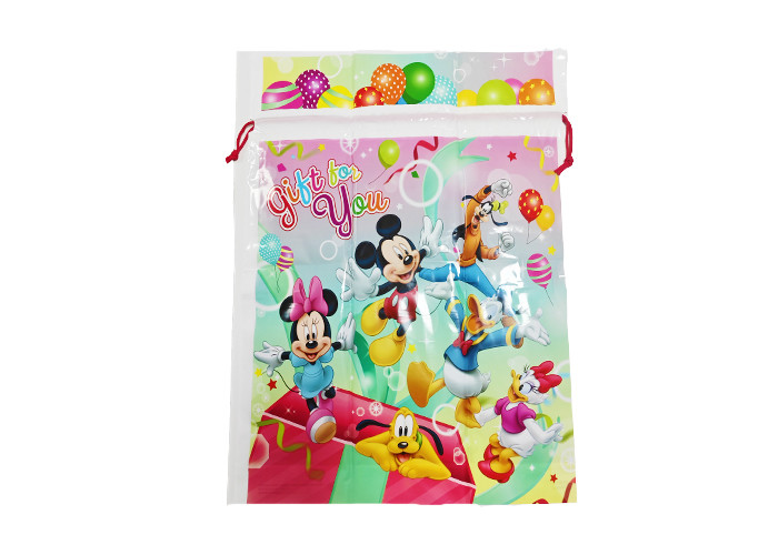 ODM Polythene Drawstring Bags Tearproof Environmentally Friendly