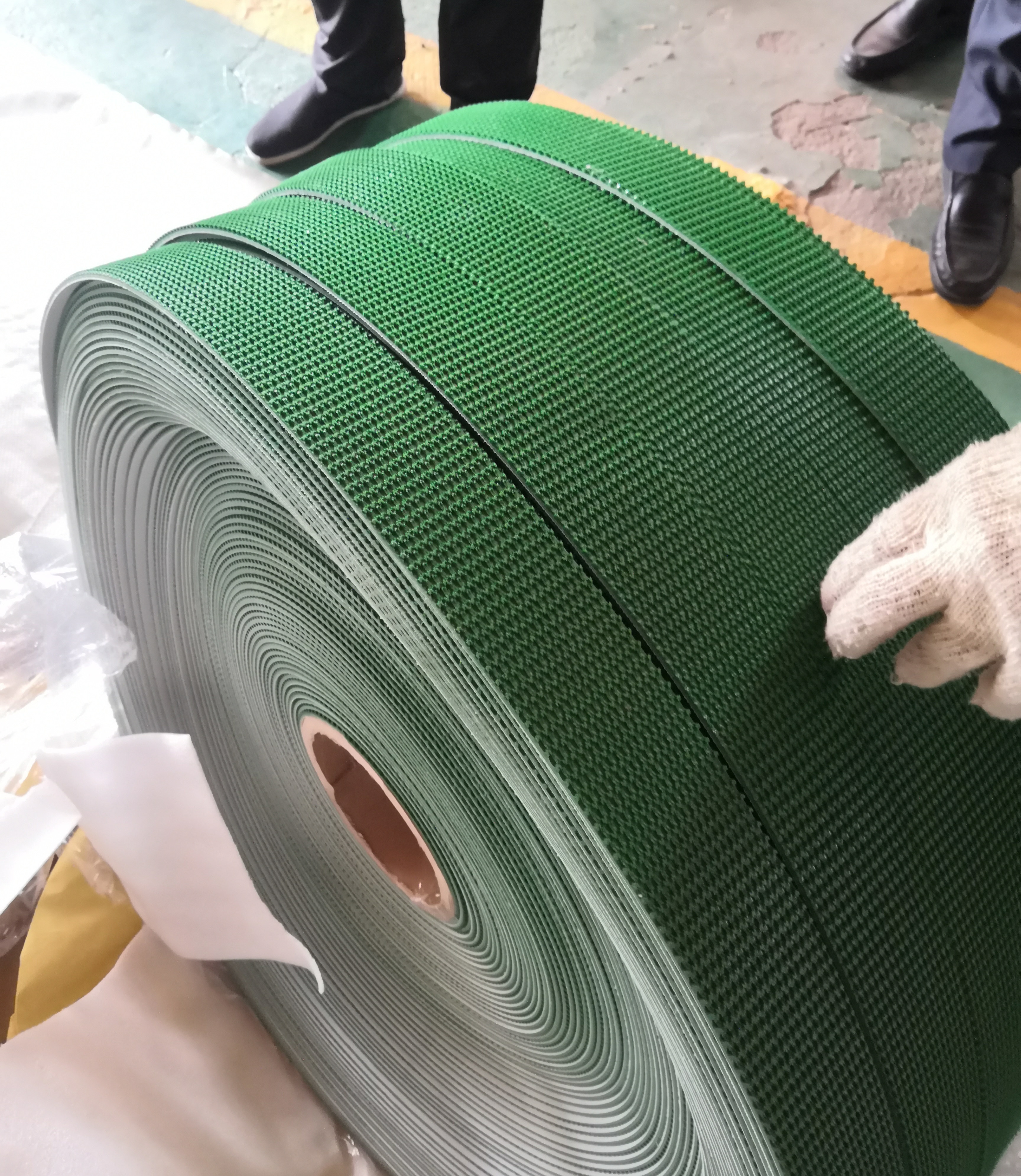 ODM Polyvinyl Chloride Conveyor Belt For Logistics