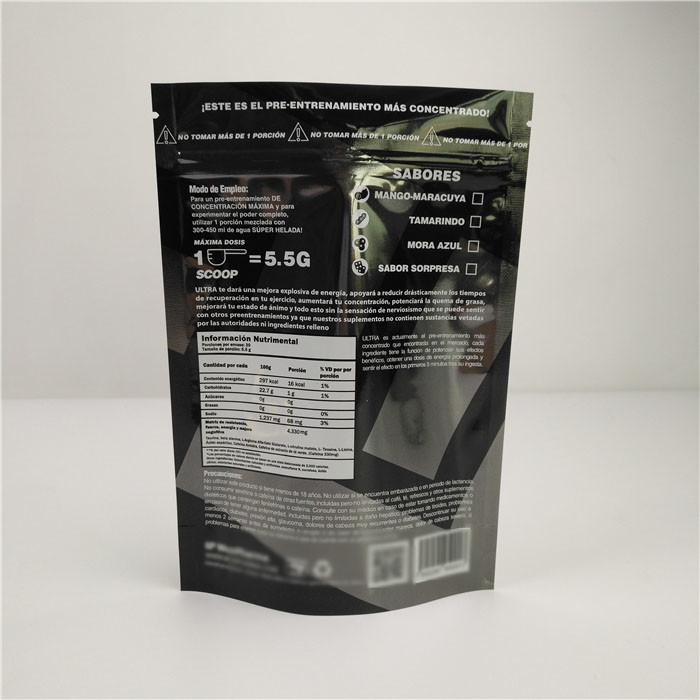 Resealable Plastic Food Seal Packaging Matt Finish Aluminum Foil Mylar Plastic Standing Pouch Customized Logo
