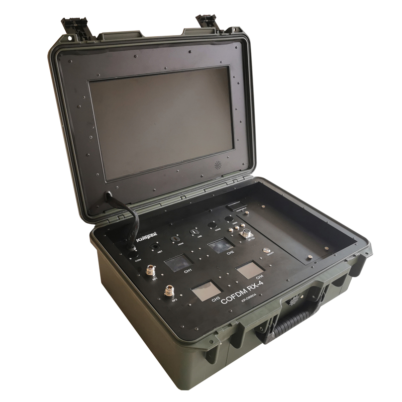 Professional 17inch Standard Video Wireless Transmitter And Receiver with Remote Control -105dBm RF Level Input