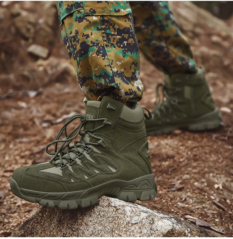 Outdoor Men's High-top Tactical Boots Mountaineering Hunting Boots Training High-top Men's Boots