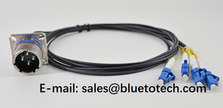 Military 5G Base Station RRU BBU CPRI Cable 4 Fiber Count J599 to J599 Waterproof Connector