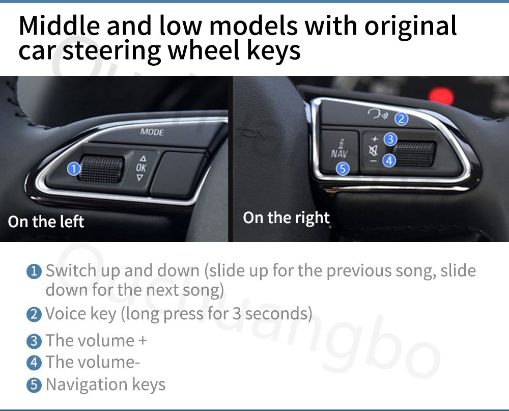 Ouchuangbo car audio gps navi system for 8.8 inch Audi A4 A5 2009-2016 android 9.0 OS 4GB+64GB octa 8 core