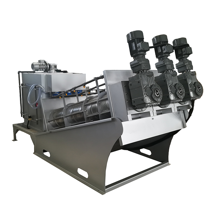 0.65kw Screw Press Volute Slurry Sludge Dewatering Machine For Municipal Engineering