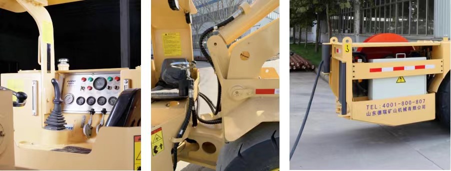 Electric Cable Underground Loader Suitable For Underground Tunnel Bucket 1 Cube