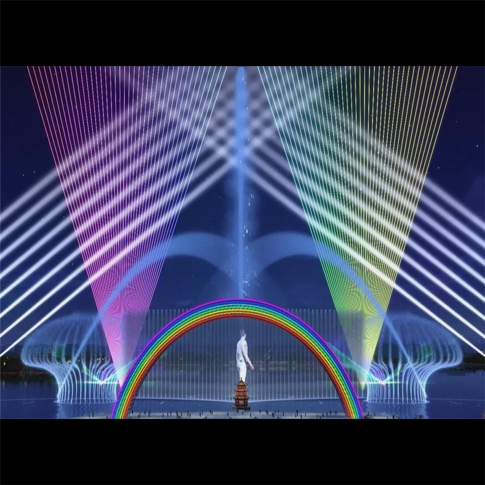 Laser Show&water Projector Software Colorful Musical Dancing Fountain