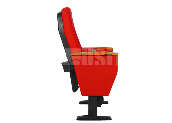 Confortable Red Color Padded Church Chairs Center To Center 580mm Size