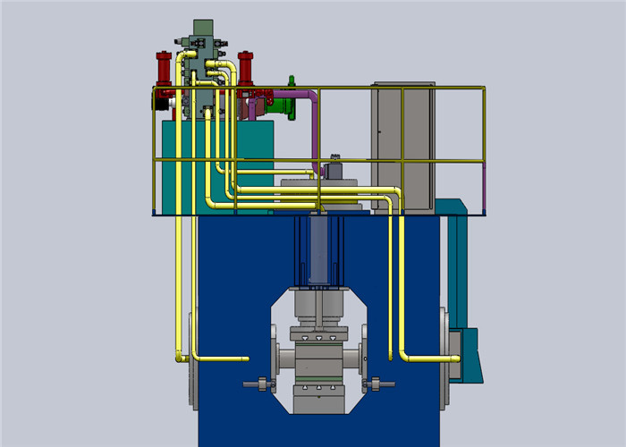 30KW Motor Automatic Steel Tee Machine , Tee Molding Machine 300KN Return Force