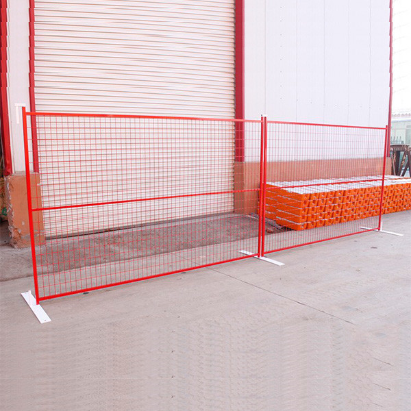 Bright Color Versatile Construction Site Temporary Fence Canada Commercial 6ftx10ft