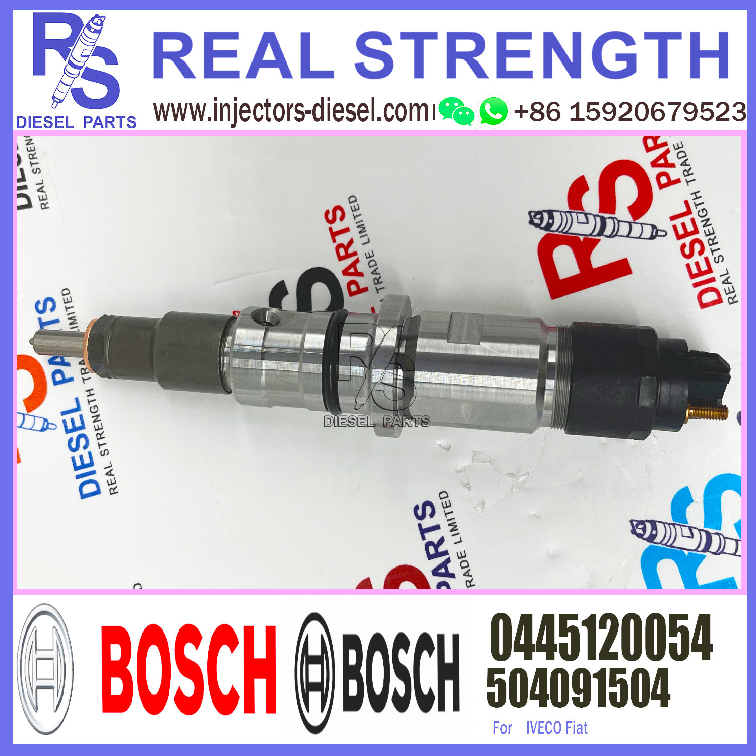 2855491 BOSCH Fuel Injector 0445120054 504091504 0445 120 054 For IVECO Fiat