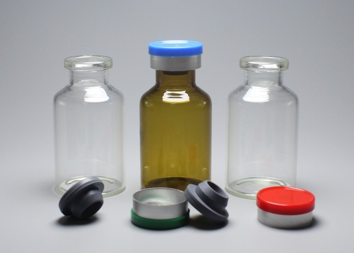 20ml Clear Or Coffee Medicinal and Cosmetic Glass Tube Bottle Vials