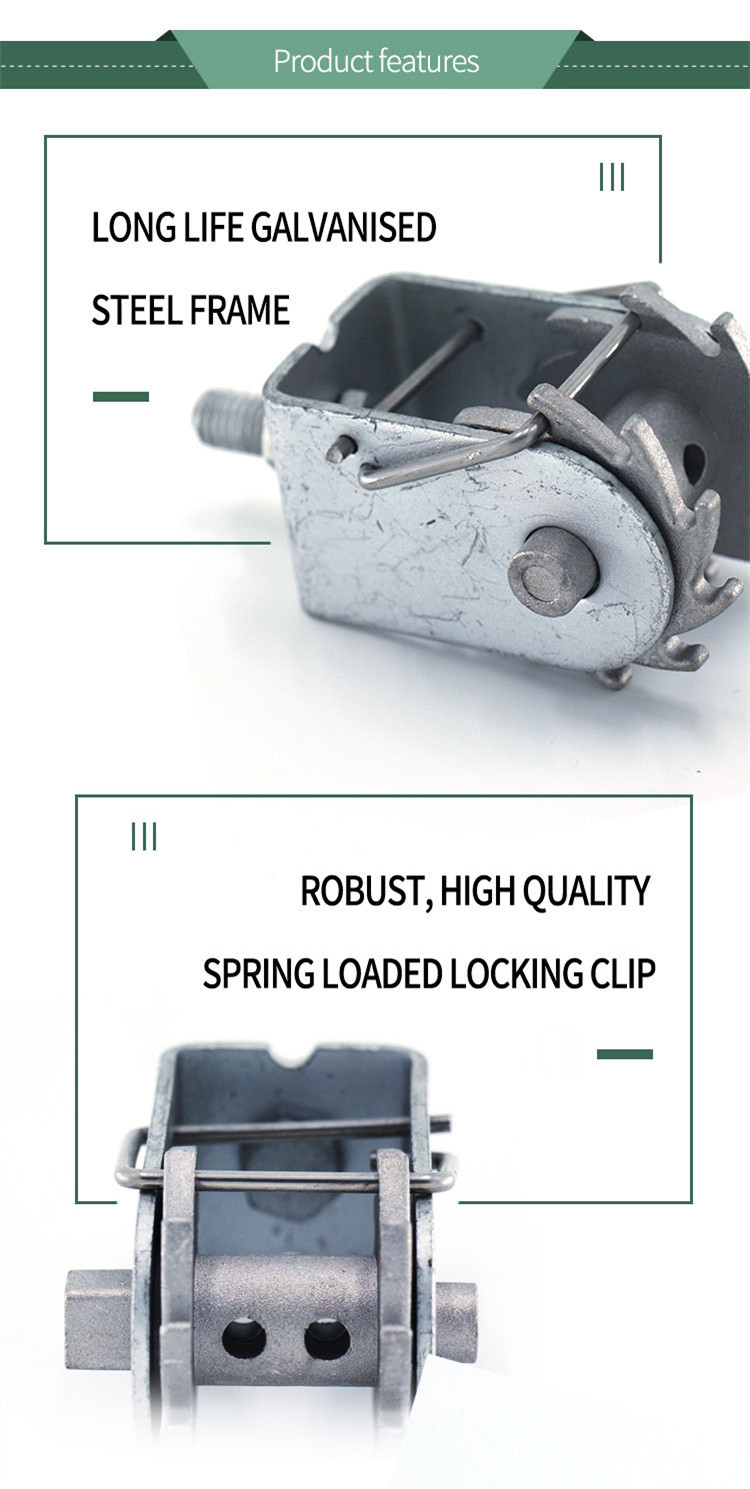 Vineyard Trellis End Post Ratchet Spring Clip Farm Fence Wire Tensioner