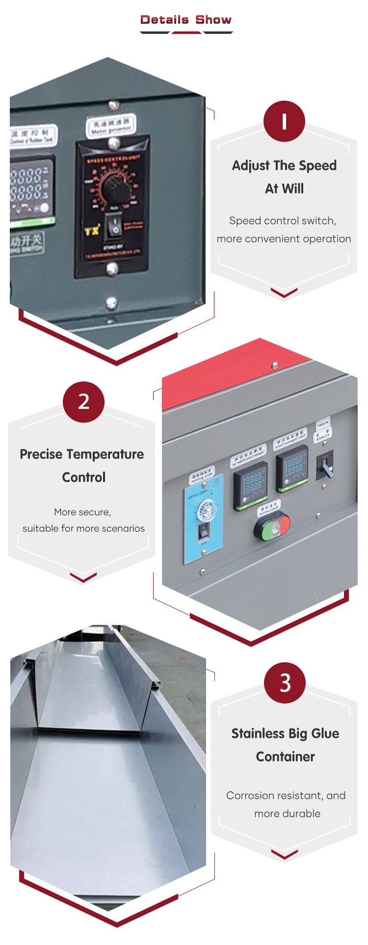 Semi Automatic Wet Glue Coating Machine , Stable Laminated Coating Machine