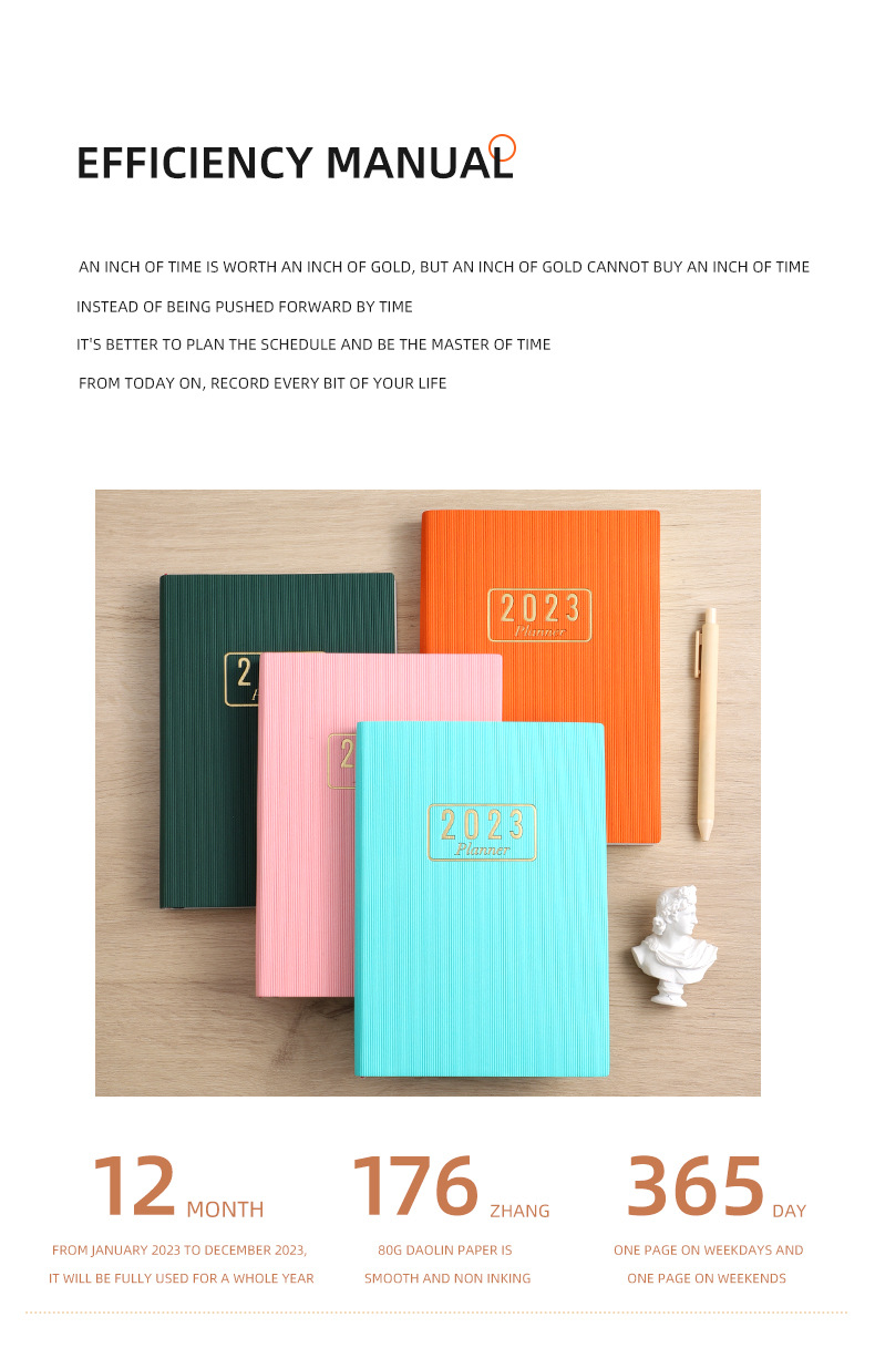 Custom Artifical PU Leather Note Book Diary Book Stationary Notebook at for Gift