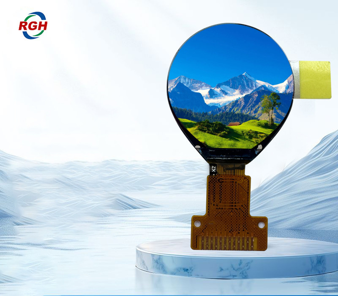 1.72 Inch Circular Lcd amoled Display with 466（RGB）X 466 resolution