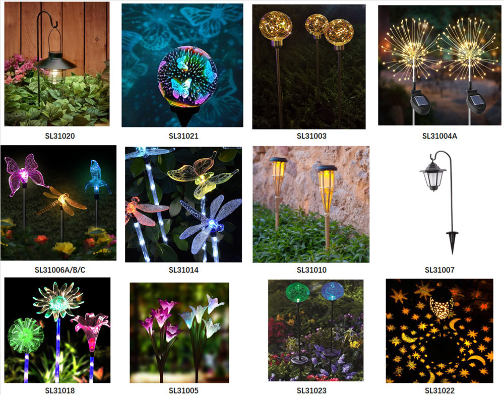 Butterfly Solar Garden Stake Lights Outdoor Color Changing Solar Lights
