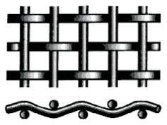 Anti Corrosion 304L Stainless Steel Crimped Wire Mesh 100 Micron 12.7mm Hole Heavy Duty