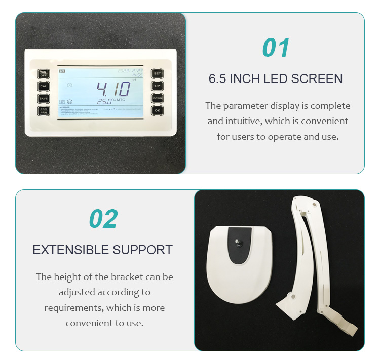 Customized Support Portable Digital Benchtop Touch Screen pH Meter for Laboratory