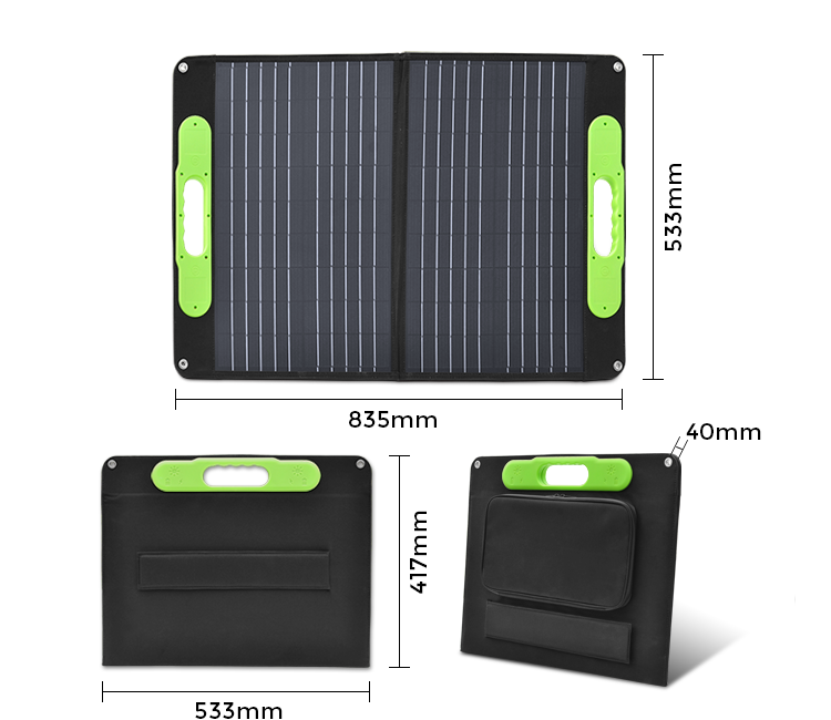 CE/FCC/ROHS/PSE Certified 40W Portable Folding Solar Panel Mobile Charger For Camping