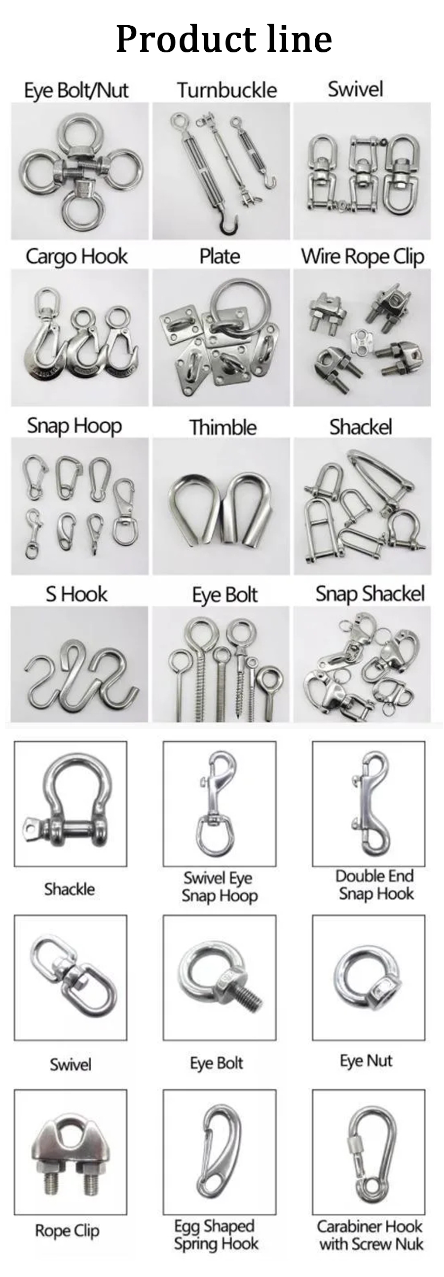 Imperial Galvanized G2130 Type Carbon Steel Drop Forged Screw Pin Anchor Bow Shackle