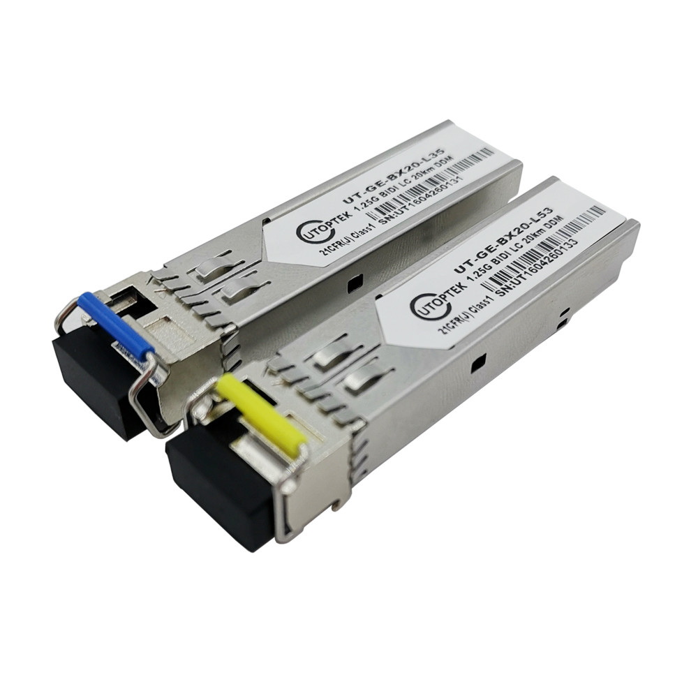 1.25G SFP BiDi LC 20km optical transceiver Tx1310/Rx1550nm compatible cisco/huawei/HP/Aruba/Ericsson/Mikrotik