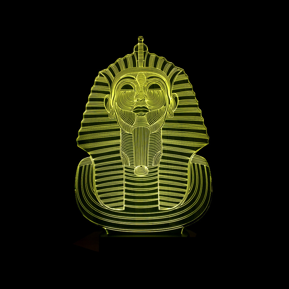 Custom OEM picture logo Sphinx Tourist attraction building 3D night Lights Colorful LED Vision Gift USB Lights
