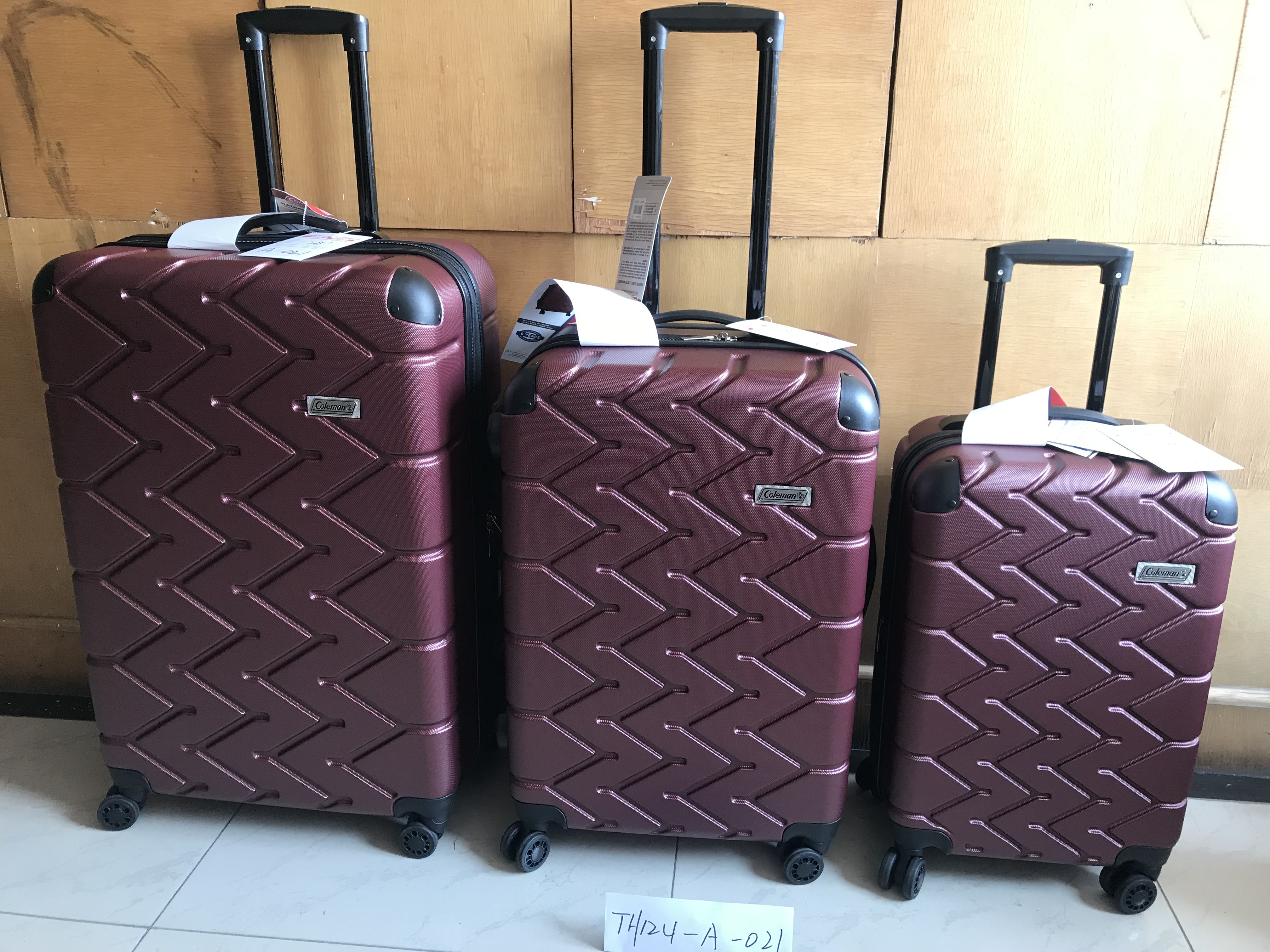 210D Polyester Lining Travel Luggage Sets With TSA Lock