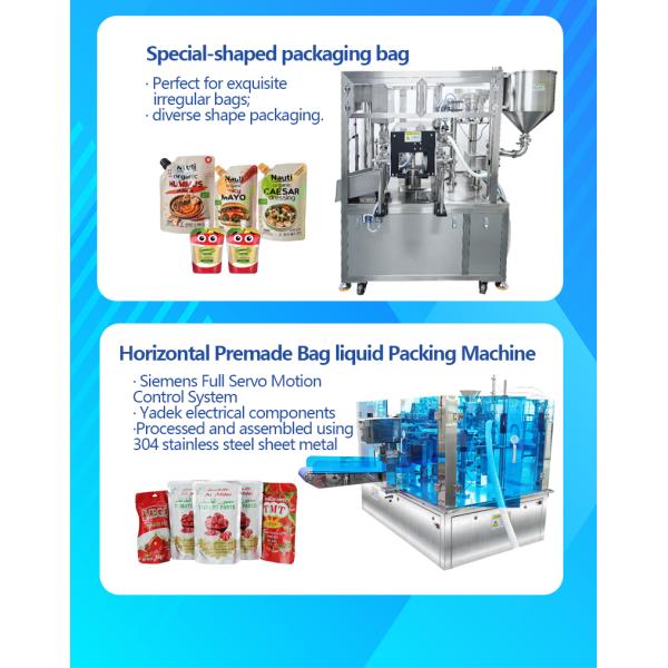 Pneumatic Rotor Paste Packing Machine 16-24 Bpm For Food Industries