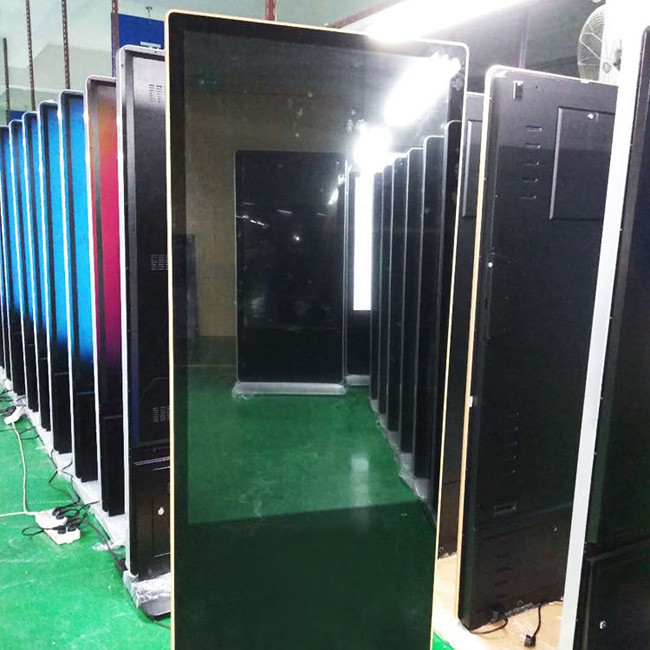 32In Floor Standing Interactive Kiosk Outdoor Freestanding Digital Posters