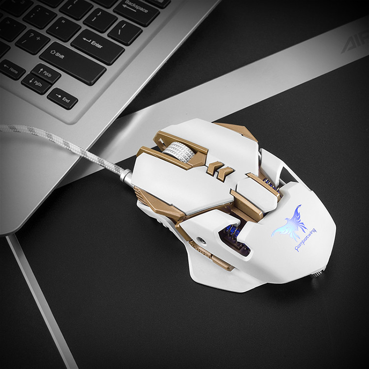 4mA Optical 8D 6800DPI USB Gaming Mouse Multicolor