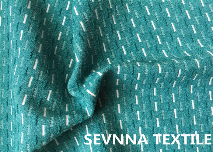 Flat Screen Print Printed Polyester Spandex Fabric Double Knitted Luxe Design