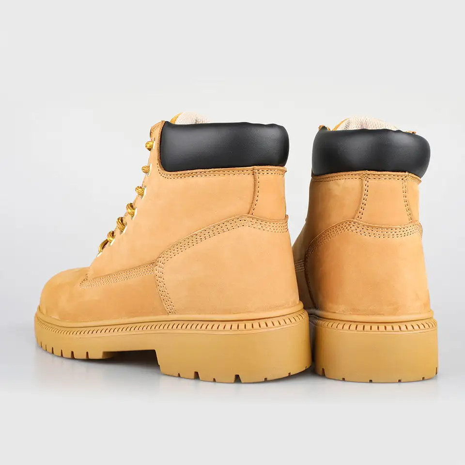 Nubuck Leather Steel Toe Sport Shoes Light Weight Breathable Work Boots