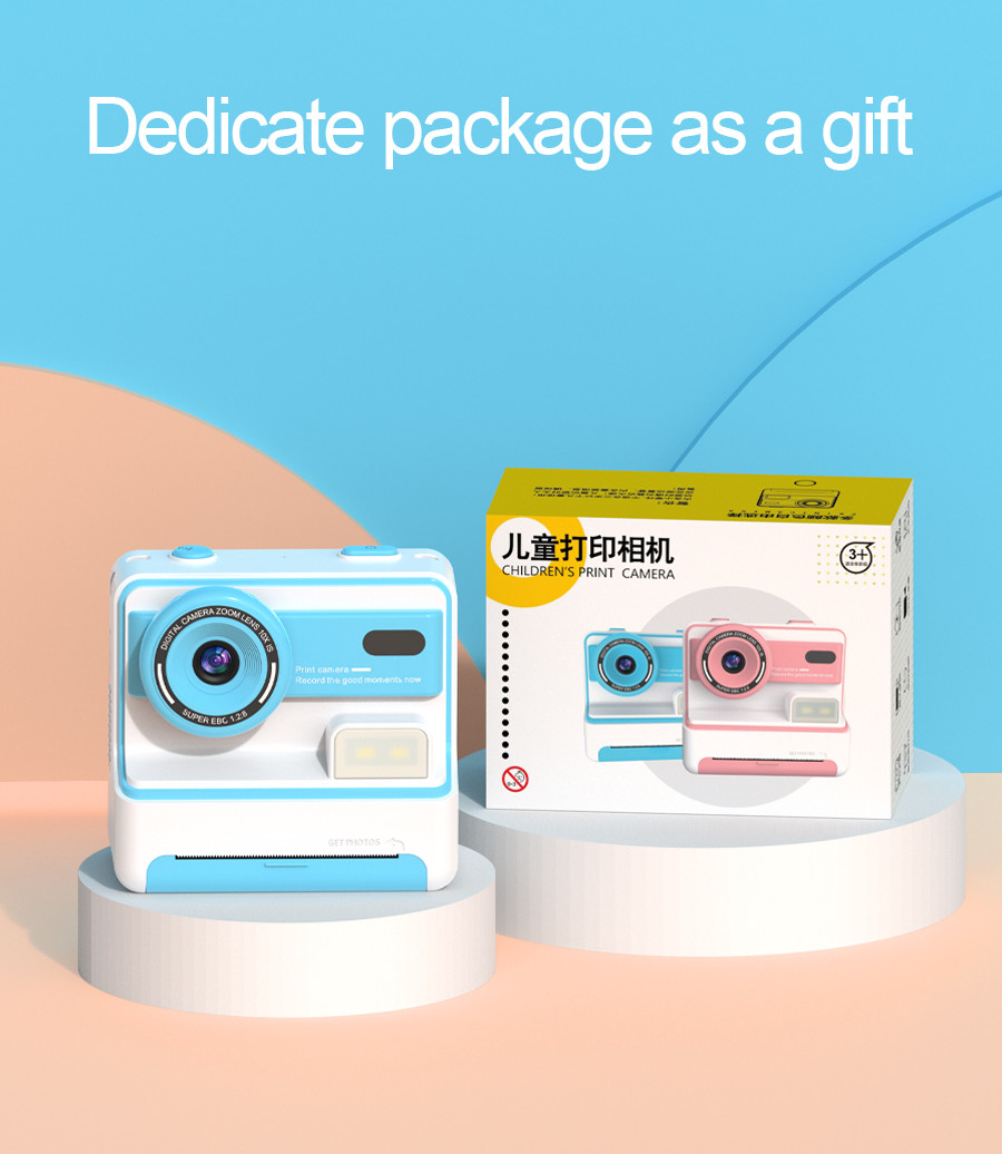 2025 Latest 1080p 2.4" Kids Digital Camera for Kids Instant Printing Kids Cmaras Digitales for Children