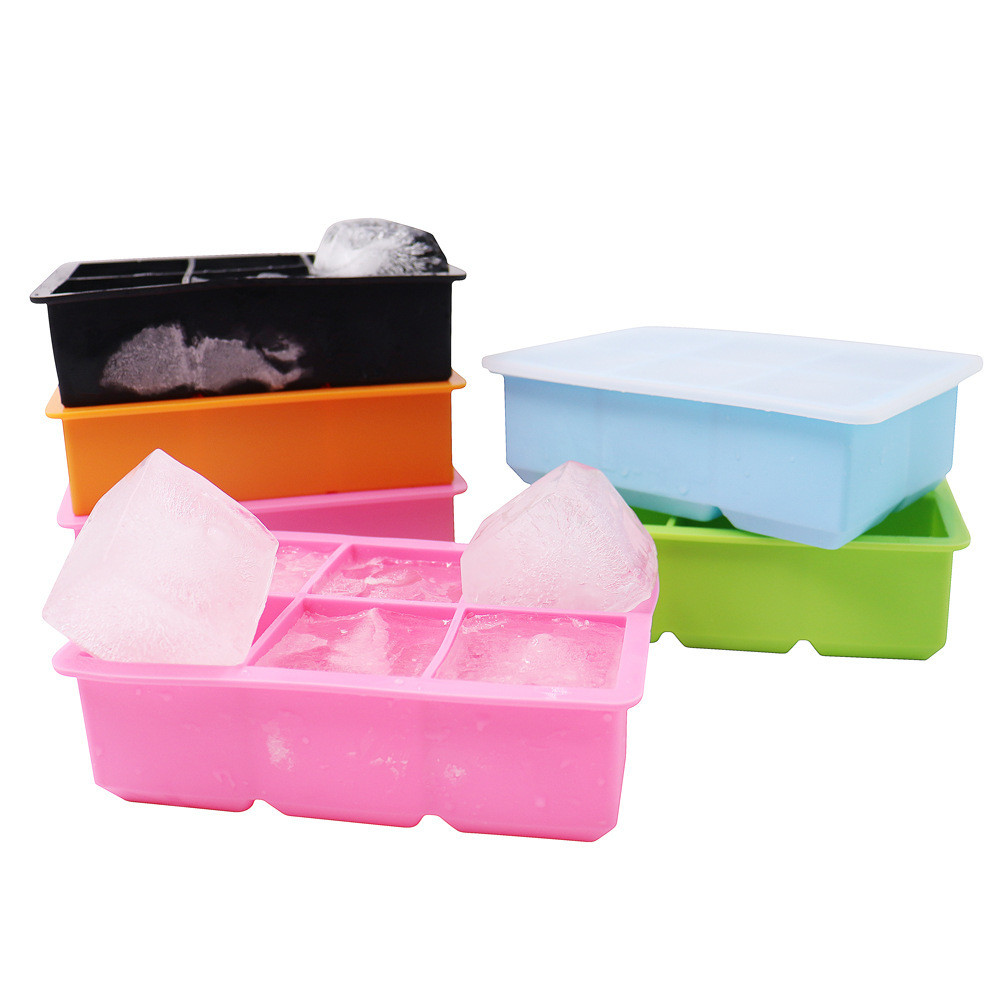 Silicone Ice Cube Trays 3 Pack - Large Size Silicone Ice Cube Molds With Leak Proof Removable Lid Square Ice Cube Tray And BPA Free For Cocktail
