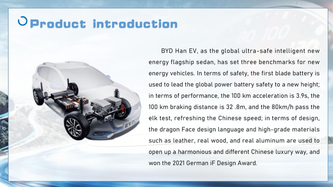 Made in China Electric Car Byd Han Electric Automobile EV Car Electric Vehicle EV Sedan C-Segment Family Car High Speed Electric