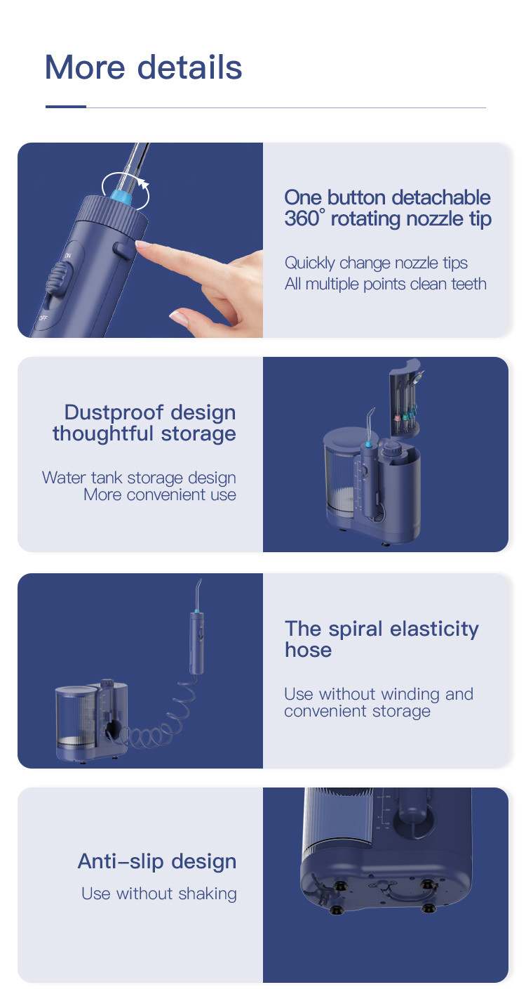 600ml Electric Jet Oral Hygiene Water Flosser 10+ Working Mode