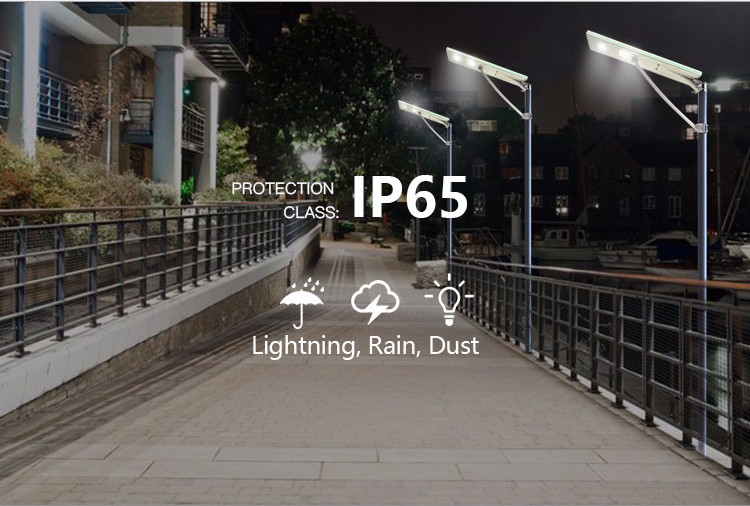 China factory High quality outdoor country road lighting ip65 smd 20w integrated all in one led solar street light