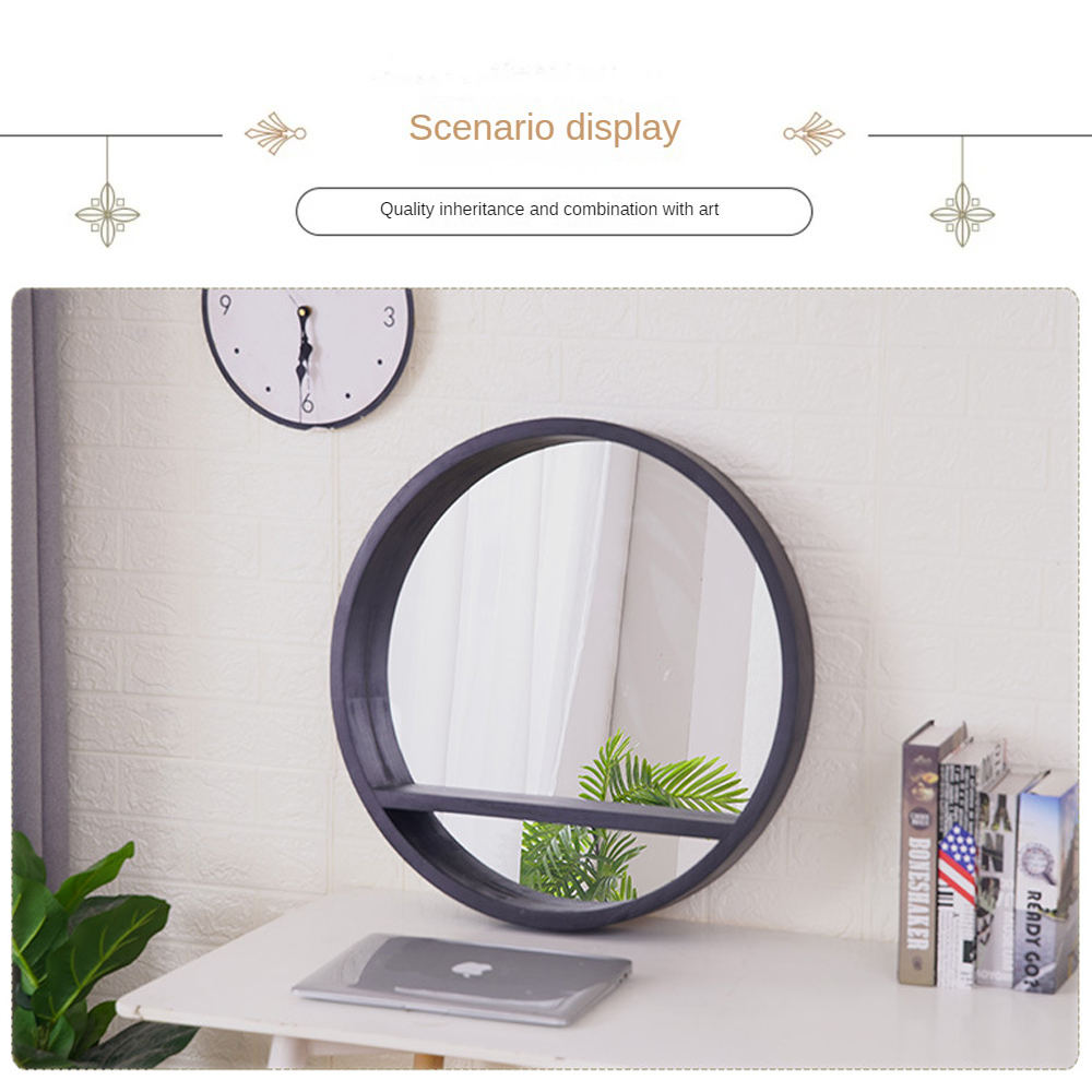 Wood Frame Full Length Antique Bathroom Wall Home Decor Big Stand Mirror for Occasion
