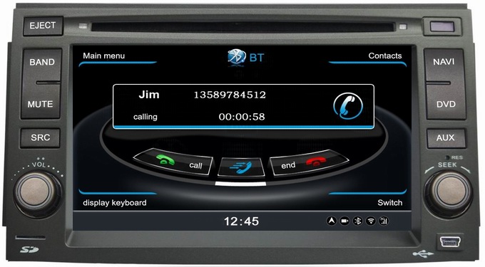 Ouchuangbo S100 Platform Car Radio Stereo GPS Navigation Hyundai Azera 2011 USB WIFI swc