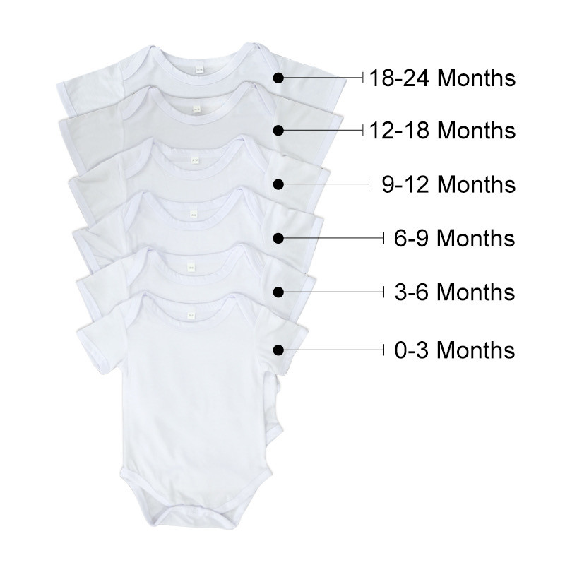 Multicolored Baby Sublimation Romper Blanks Tie Dye With Long Sleeves