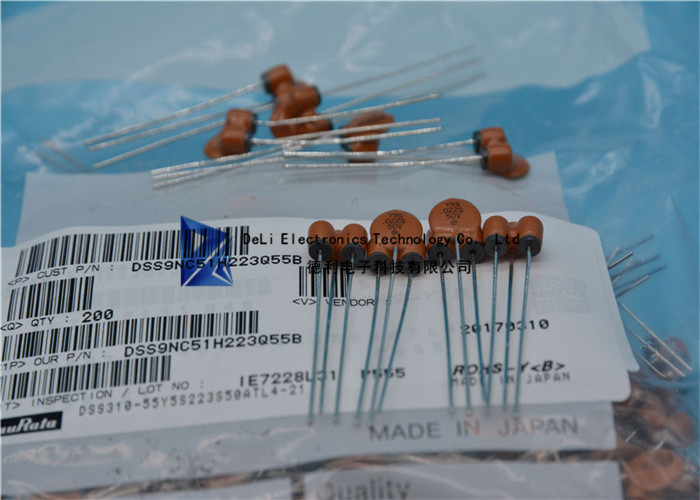 DSS9NC51H223Q55B Ferrite Bead 3 Terminal Capacitor 22000PF 10mm Diameter